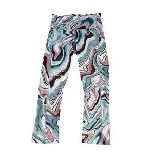 Athleta Womens Ultimate Stash Pocket Printed Capri Leggings Size S Multicolor